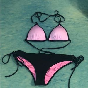 Bathing suit from pink